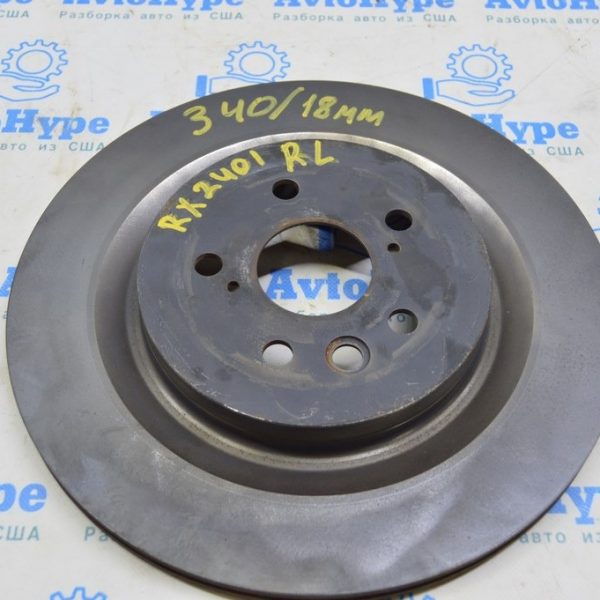 Диск тормозной зад лев Lexus RX 350/350h/500h 23- 340/18мм 42431-0E100