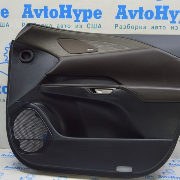 Обшивка двери (карточка) перед прав Lexus RX 350/350h/500h 23- черн с коричневым (01) примята 67610-0EA31-24