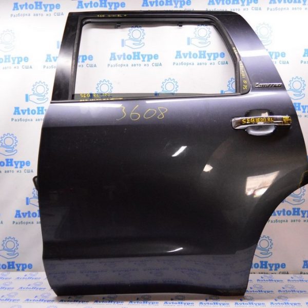Дверь голая зад лев Toyota Sequoia 2008-2022 (01) цвет графит 1F9 замята кромка сзади 670040c160