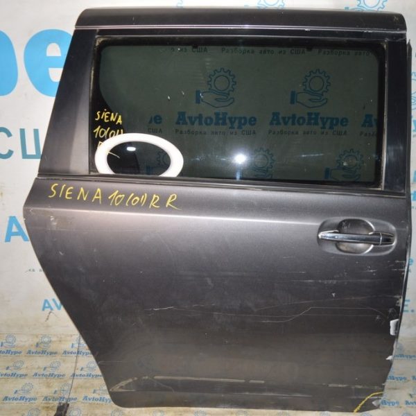 Дверь голая зад прав Toyota Sienna 11-20 (01) графит, замята 6700308131