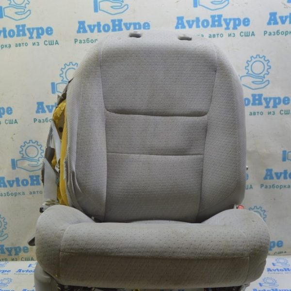 Пассажирское сидение Toyota Sienna 11-20 без airbag, механич,велюр,серое(01) стрельн, кривое 7107108090B1
