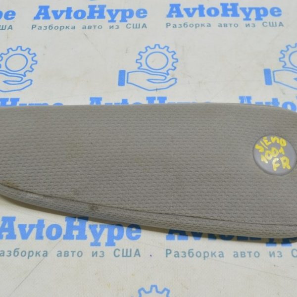 Подлокотник пассажирского сиденья Toyota Sienna 11-20 велюр серый 72810-08140-B0