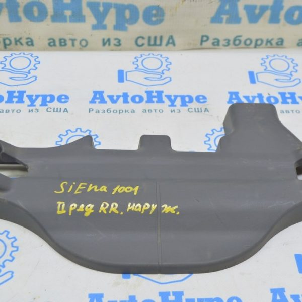 Накладка салазки сидений 2 ряд правая наружная Toyota Sienna 11-20 (01) серая Реал М. 79236-08040-E0