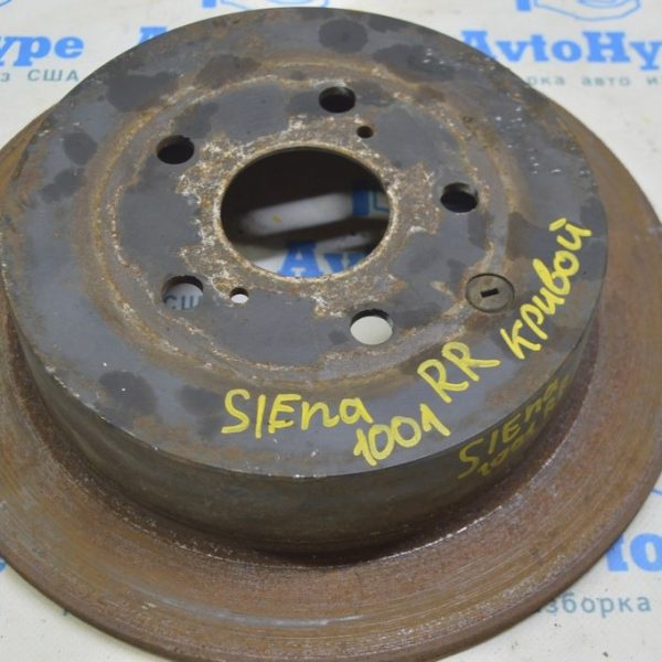 Диск тормозной зад прав Toyota Sienna 11-20 (01) Реал М. ржавый 42431-0E020