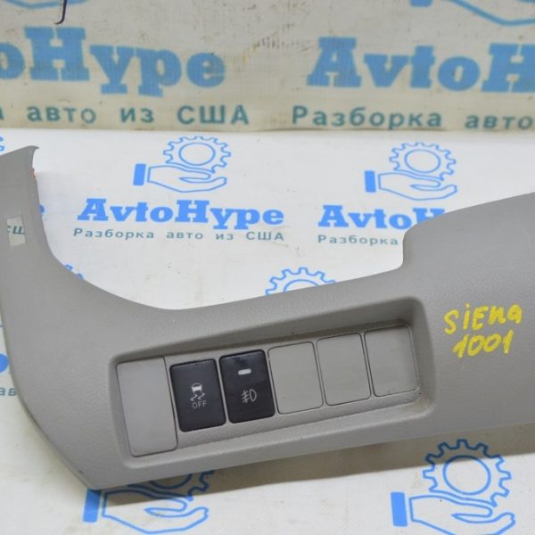 Накладка торпеда левая Toyota Sienna 15-20 серая (01) Реал М. 55044-08030-B0