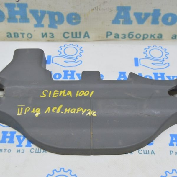 Накладка салазки сидений 2 ряд левая наружная Toyota Sienna 11-20 серая (01) Реал М. 79246-08060-E0