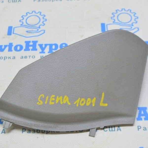 Накладка передней панели боковая левая Toyota Sienna 15-20 серая (01) Реал М 55318-08020-B0