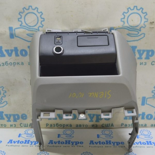 Консоль центральная под торпедой Toyota Sienna 15-20 серая, 2 части (01) Реал М 55420-08070-B0