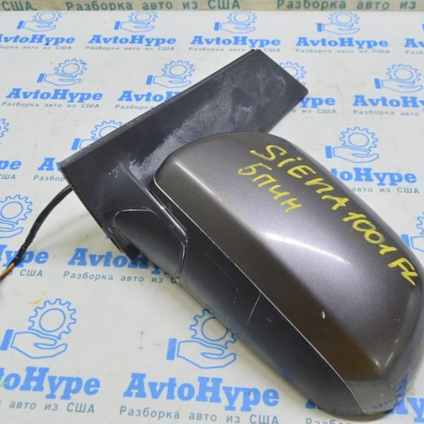 Зеркало боковое левое Toyota Sienna 11-17 5 пин подогрев графит (01) Реал М. 8794008150B1