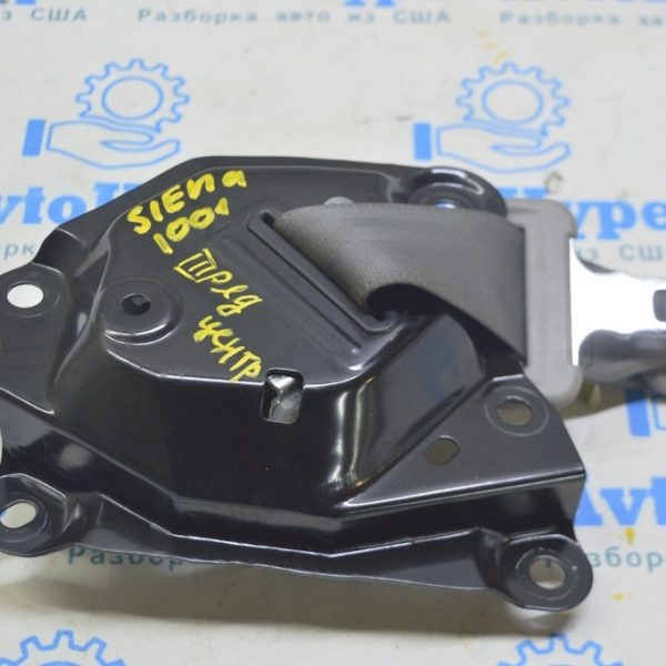 Ремень безопасности 3 ряд задний центральный Toyota Sienna 15-20 серый (01) Реал М 73510-08010-B4