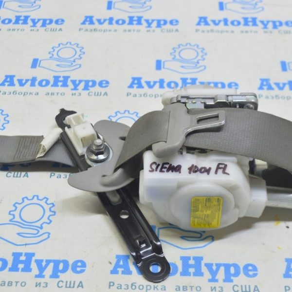 Водительский ремень безопасности Toyota Sienna 15-20 серый (01) Реал М 73220-08061-B1