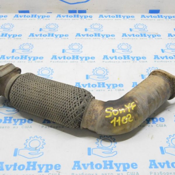 Приемная труба Hyundai Sonata 11-15 2.0Т нижняя часть (02) варены шпильки 286103Q320