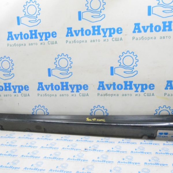 Порог левый Hyundai Sonata 11-15 (02) черный, потерт, сломаны крепления 877513S000