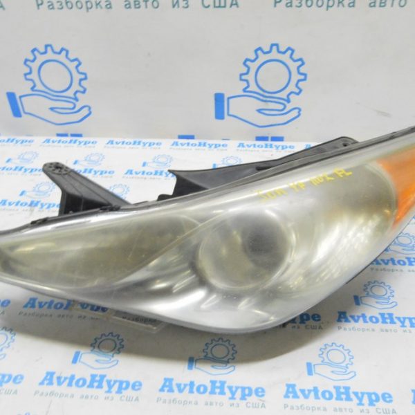 Фара передняя левая голая Hyundai Sonata 11-15 галоген (02) под полировку 921013Q100