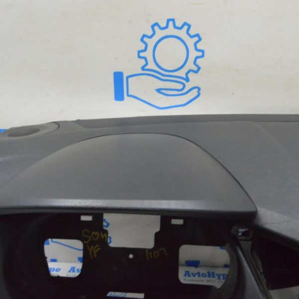 Решетка динамика передней панели левая Hyundai Sonata 11-15 черная 847254Q000RY