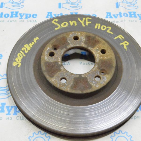 Диск тормозной передний правый Hyundai Sonata 11-15 300/28мм 51712-3Q000