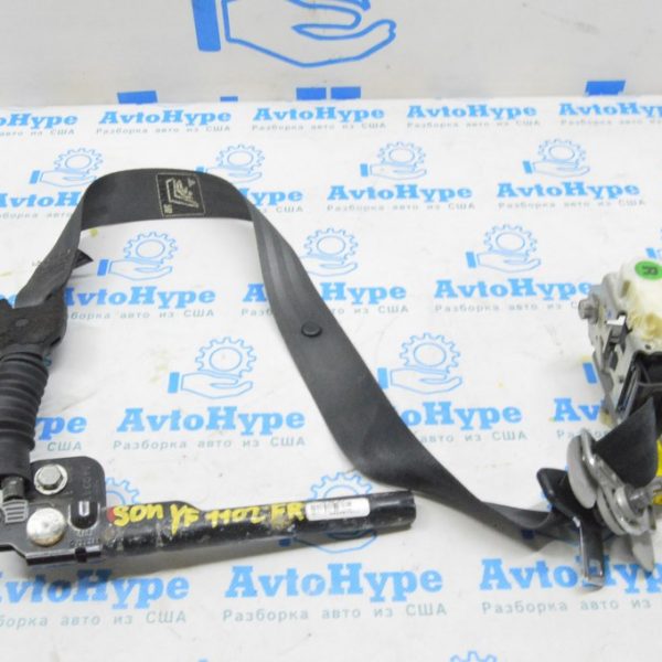 Пассажирский ремень безопасности с натяжителем Hyundai Sonata 11-15 черн (02) 88820-4R000-RY