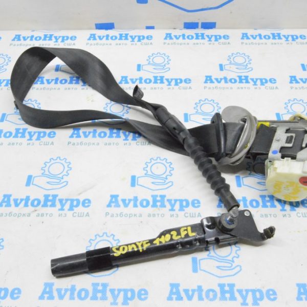 Водительский ремень безопасности с натяжителем Hyundai Sonata 11-15 черн (02) 88810-4R000-RY