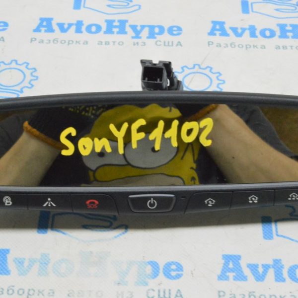 Зеркало внутрисалонное Hyundai Sonata 11-14 черное с управлением 7 кнопок 851013Q000