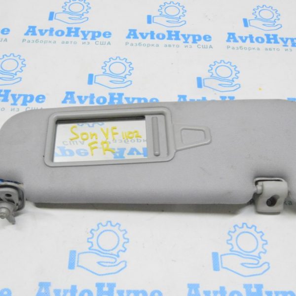 Козырек правый Hyundai Sonata 11-15 серый, с крючком 852023Q200TX