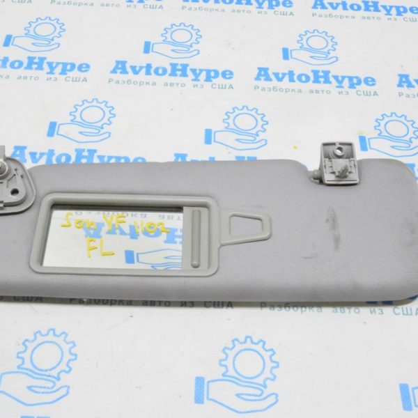 Козырек левый Hyundai Sonata 11-15 серый, с крючком 852013Q200TX