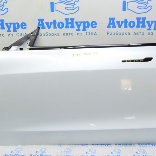 Дверь голая передняя левая Tesla Model 3 18- белая в цвет (03) 1081421-E0-C