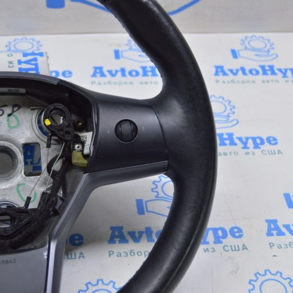 Джойстик управыйления на руле правый Tesla Model 3 18-20 черный мат, кнопка пластик 109496500F