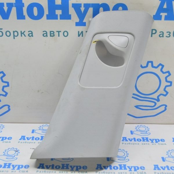 Накладка центральной стойки верхняя ремень правая Tesla Model 3 18- ткань серая (03) дефект 1086255-01-K