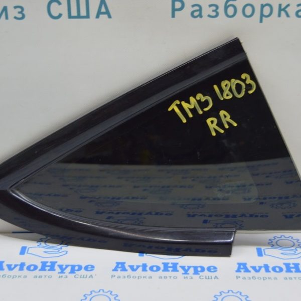 Форточка глухое стекло задняя правая Tesla Model 3 18-20 черное обрамление 151497900C