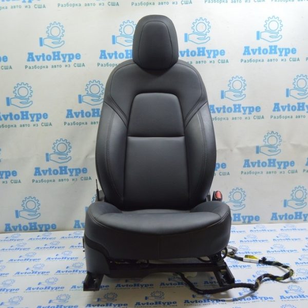 Пассажирское сидение Tesla Model 3 18- кожа чёрная, с airbag с натяжителем деф кнопок (01) 7654324-91-C