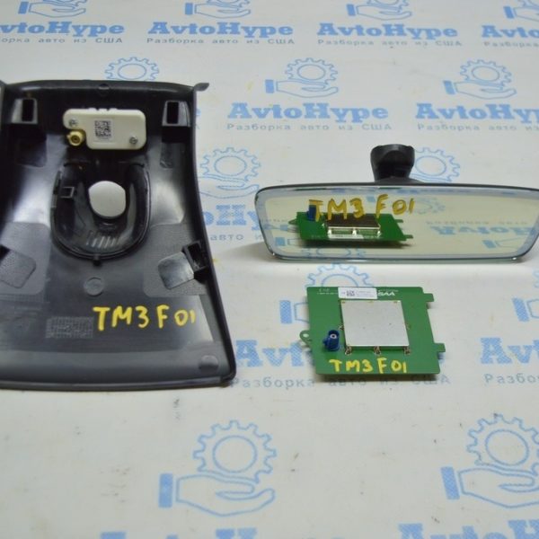 Накладка зеркала внутрисалонного Tesla Model 3 18- черн, в сборе 1086332-00-F