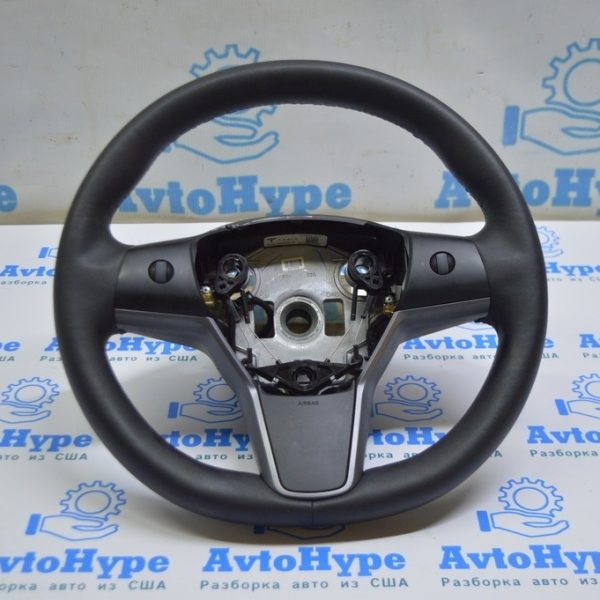 Руль голый Tesla Model 3 18- кожа чёрн (01) 1490214-00-B