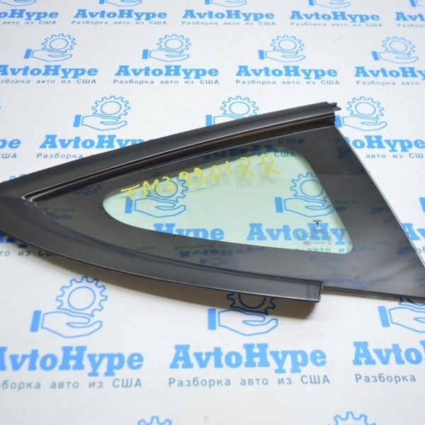 Форточка глухое стекло задняя правая Tesla Model 3 21- матовое обрамление 1514979-01-C