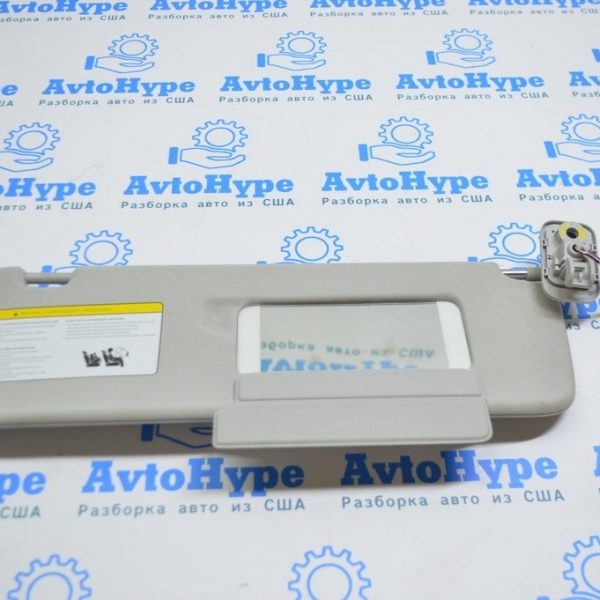 Козырек правый Tesla Model 3 18- серый, без крючка 1490406-01-B