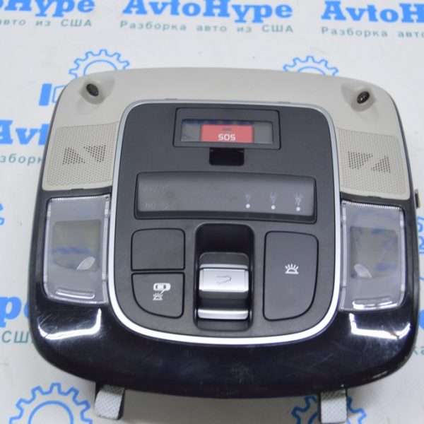 Плафон освещения перед под панораму Hyundai Tucson 22- черный с серым 92810N9330MMH