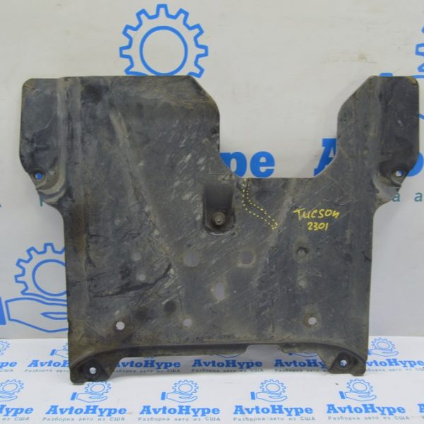 Защита двигателя Hyundai Tucson 22- задняя (01) треснута 62408N7000