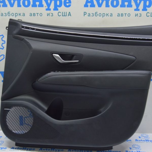 Обшивка двери (карточка) перед прав Hyundai Tucson 22- правый руль (01) кожа черн 82306N7061NNB