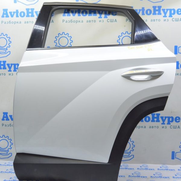 Дверь голая зад лев Hyundai Tucson 22- (01) белая короткая,европа 930мм по молдингу 77003N7015