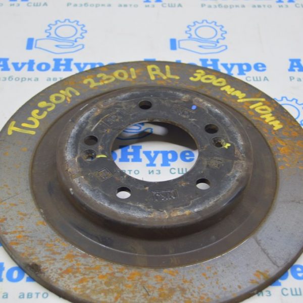 Диск тормозной зад лев Hyundai Tucson 22- 300/10мм 58411N7000