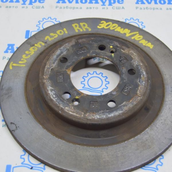 Диск тормозной зад прав Hyundai Tucson 22- 300/10мм 58411N7000
