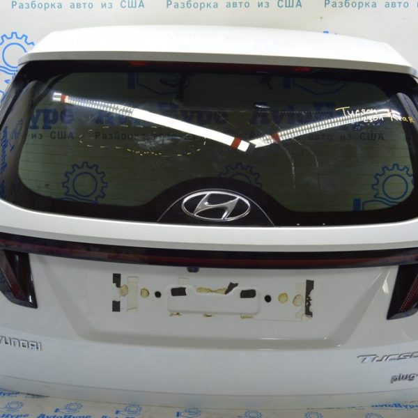 Дверь багажника голая Hyundai Tucson 22- (01) белая,европа,кнопка сверху 72800N7010