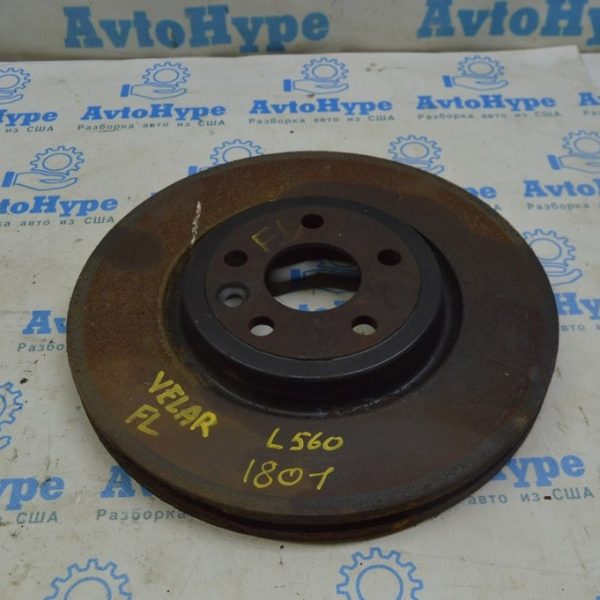Диск тормозной передний левый Range Rover Velar L560 17- (01) под R17 ржавый LR090684