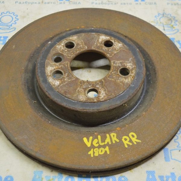 Диск тормозной задний правый Range Rover Velar L560 17- HK832A315AC (01) ржавый LR090699