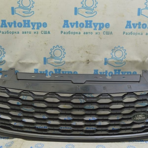 Решетка радиатора grill Range Rover Velar L560 17- LR092631 с эмблемой, слом креп (01) J8A28200BE