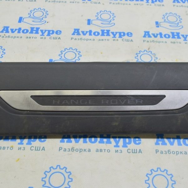 Накладка порога зад прав Range Rover Velar L560 17- черн с подсветкой, царапины (01) HK83-13200-BFW