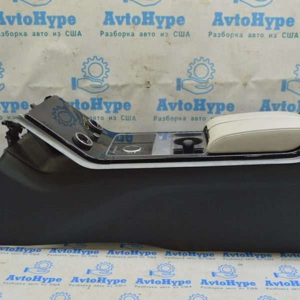 Консоль центральная (подлокотник и подстакан) Range Rover Velar L560 17- сер+черн дефект(01) LR091671