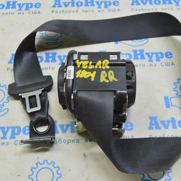 Ремень безопасности зад прав Range Rover Velar L560 17- черн LR092535
