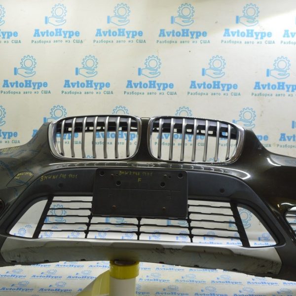 Губа переднего бампера BMW X1 F48 16-19 структура без парктроников (01) 51117419730