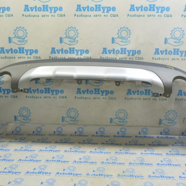 Губа заднего бампера BMW X1 F48 16-19 X-line, Sport-line структура под 2 выхлопа 51127403396