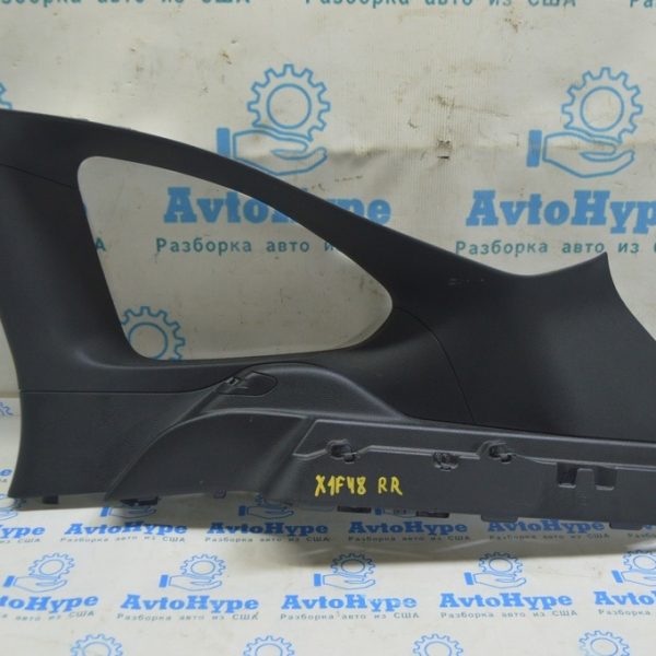 Накладка задней форточки правая BMW X1 F48 16-22 черная 51438064772